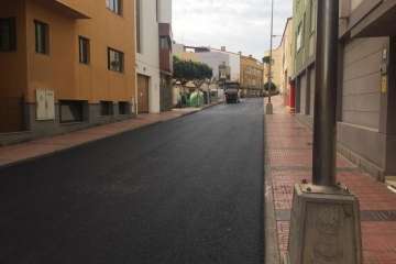 Últimas obras del plan de asfaltado del Fdcan en Telde (Foto TA)